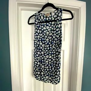Banana Republic tank top, navy blue pattern
